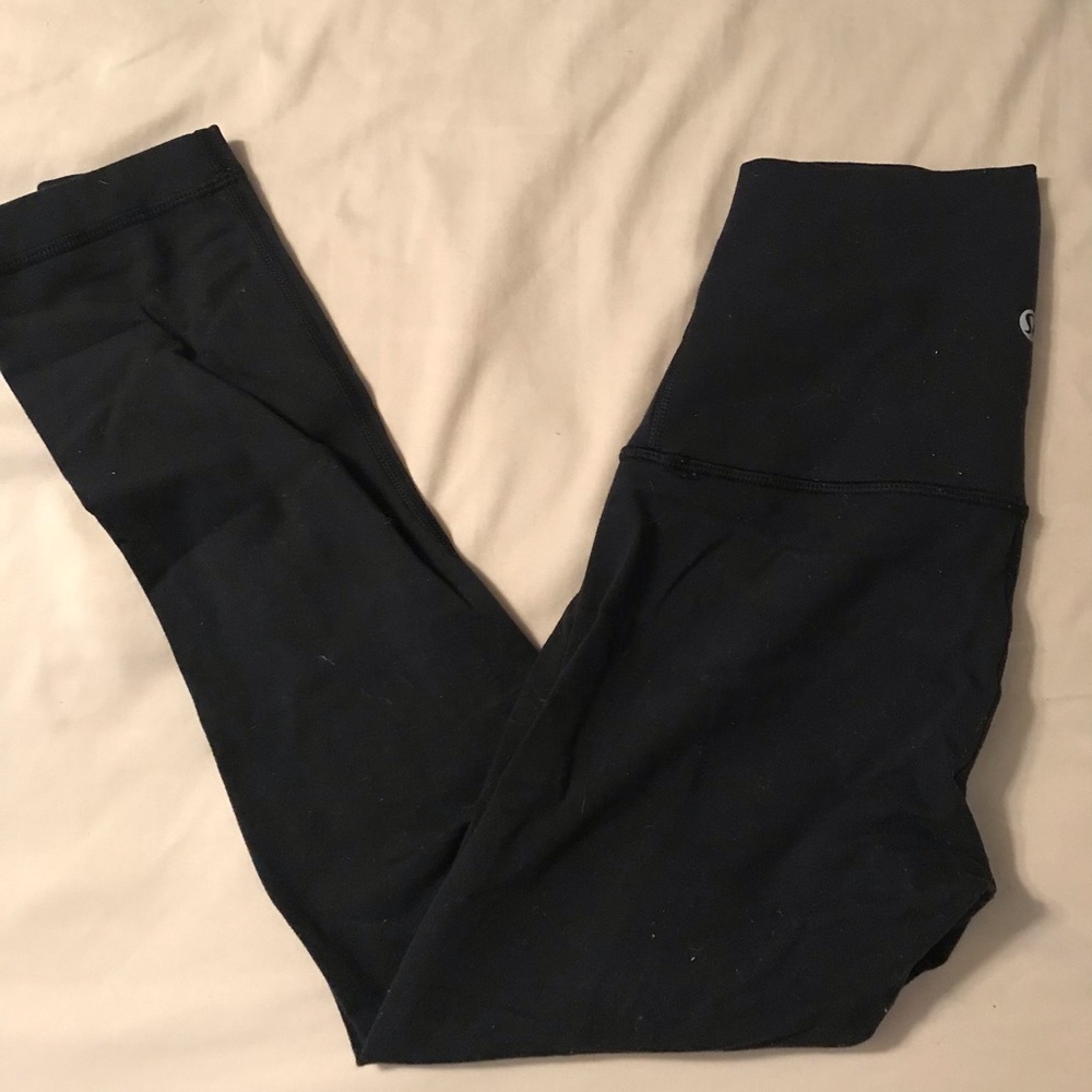 Lululemon Wunder Under Crop high rise black size 2